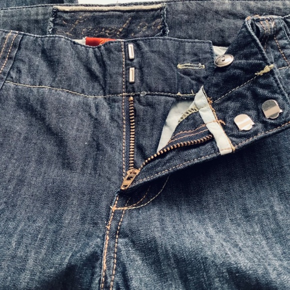 Y2K Blue Denim Wide Leg Flared Trouser Jeans - Picture 4 of 8